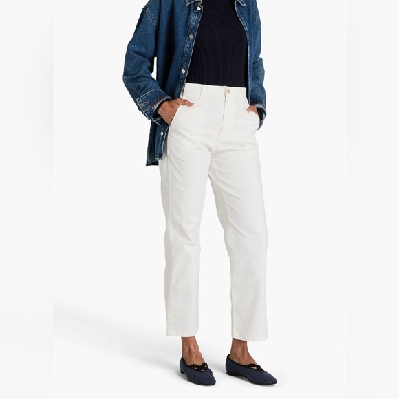 Alex Mill Nellie Straight Leg Pant, Chino White - 10 - Picture 1 of 8